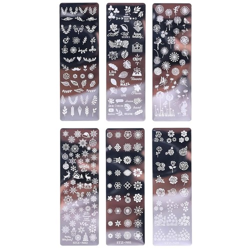 Nail art stamping set stück - set, 6