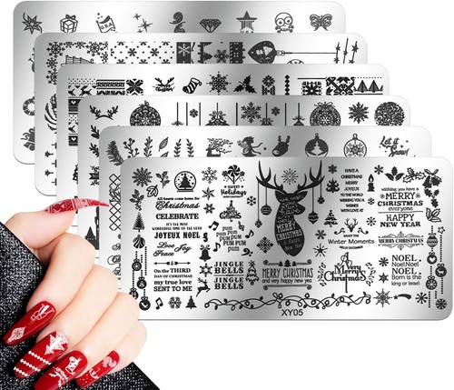 Maniküre stempel schablonen - schablonen, 6