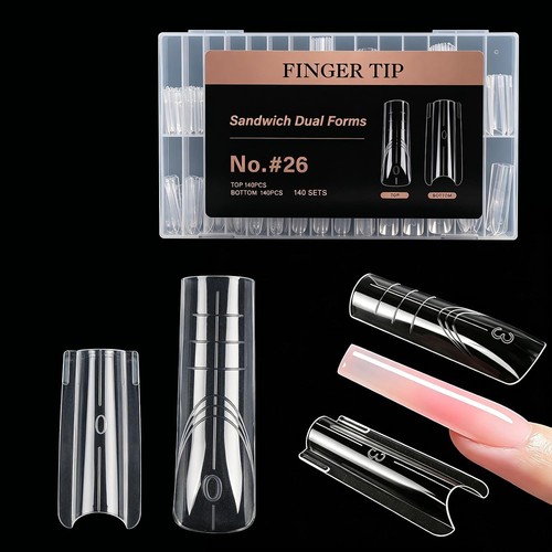 Nagelschablonen 280pcs dual - nagelschablonen,
