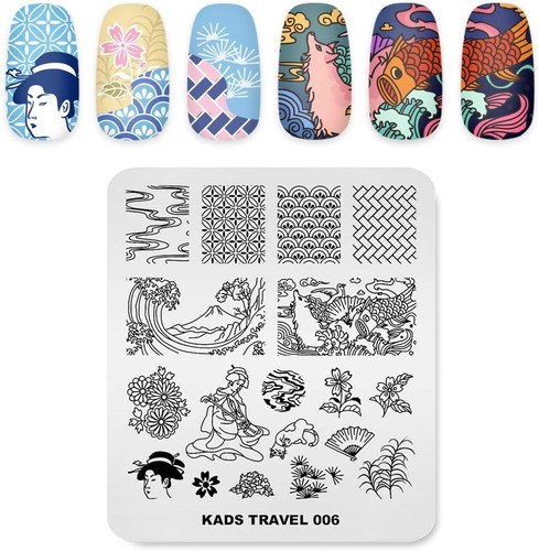Nail art stamping schablone - nail,