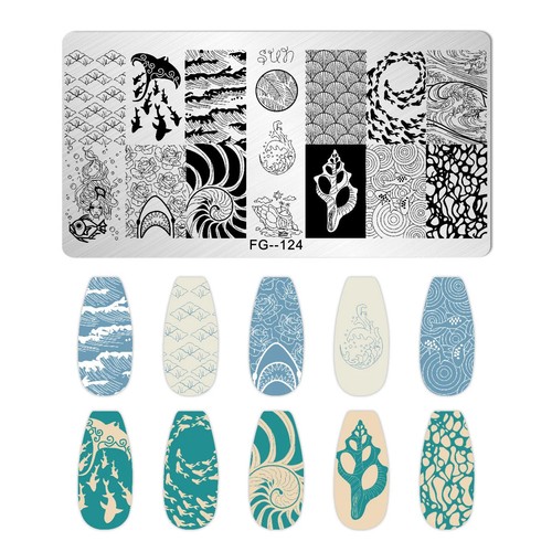 Stamping schablone ocean - stamping,